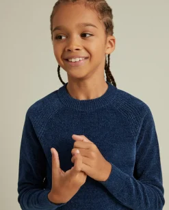 Camisola chenille manga comprida