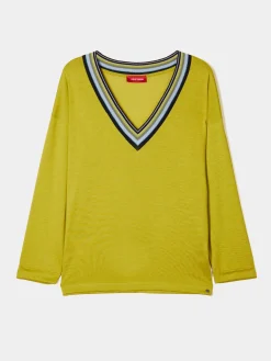 Camisola com decote em V