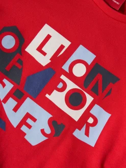 Camisola com estampado da marca