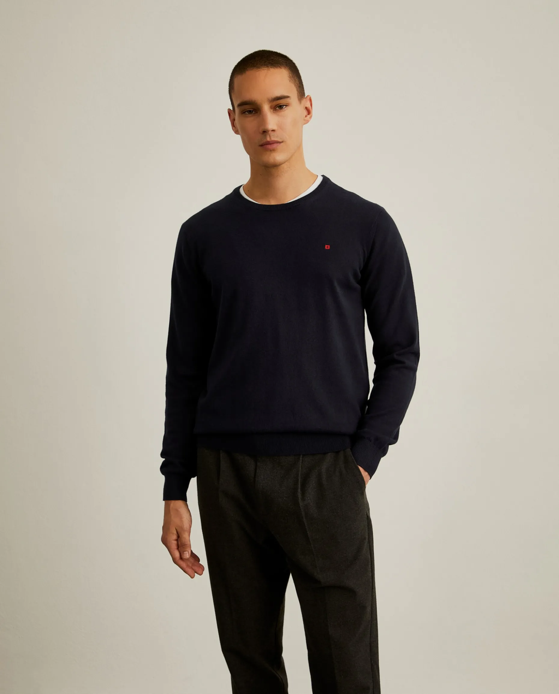 Camisola de algodão e caxemira