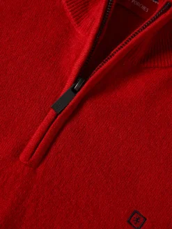 Camisola de lã com fecho