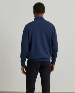 Camisola de lã com fecho