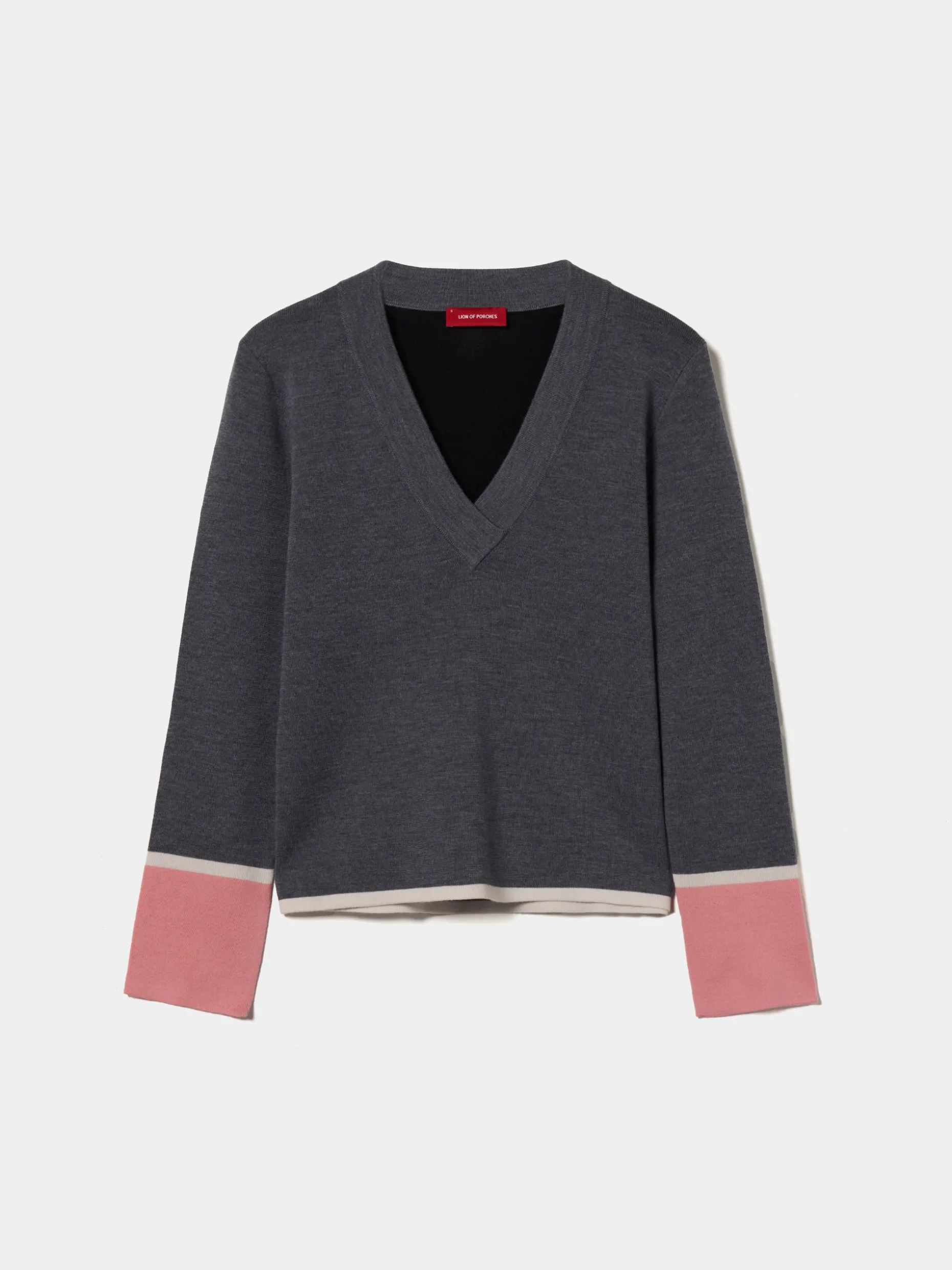 Camisola de malha color block