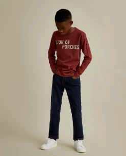 Camisola de malha com branding no peito