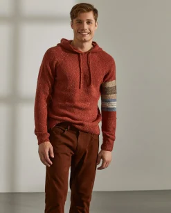 Camisola de malha com capuz