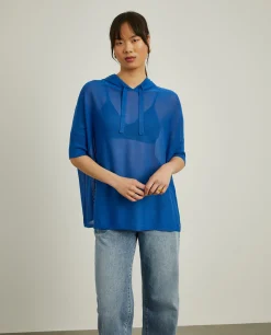 Camisola de malha com capuz