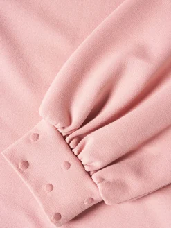 Camisola de malha mangas abalonadas