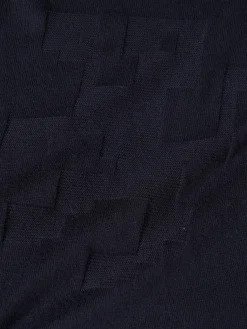 Camisola decote redondo em algodão e caxemira