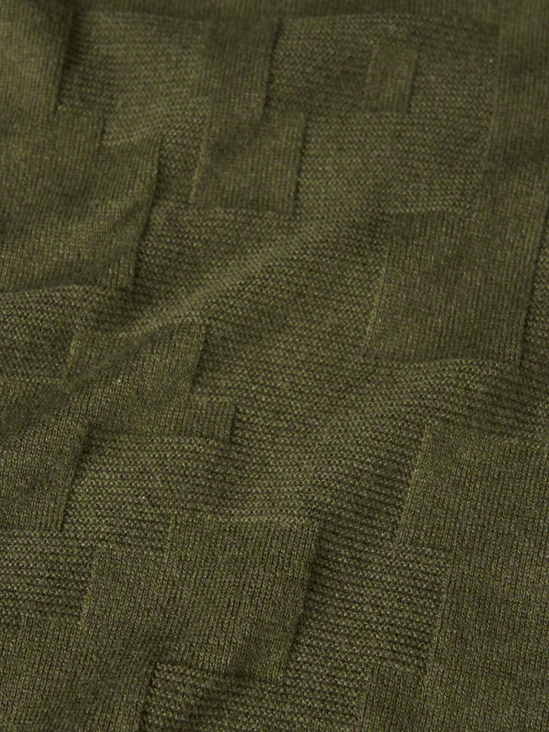 Camisola decote redondo em algodão e caxemira