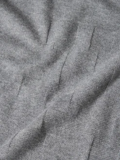 Camisola decote redondo em algodão e caxemira