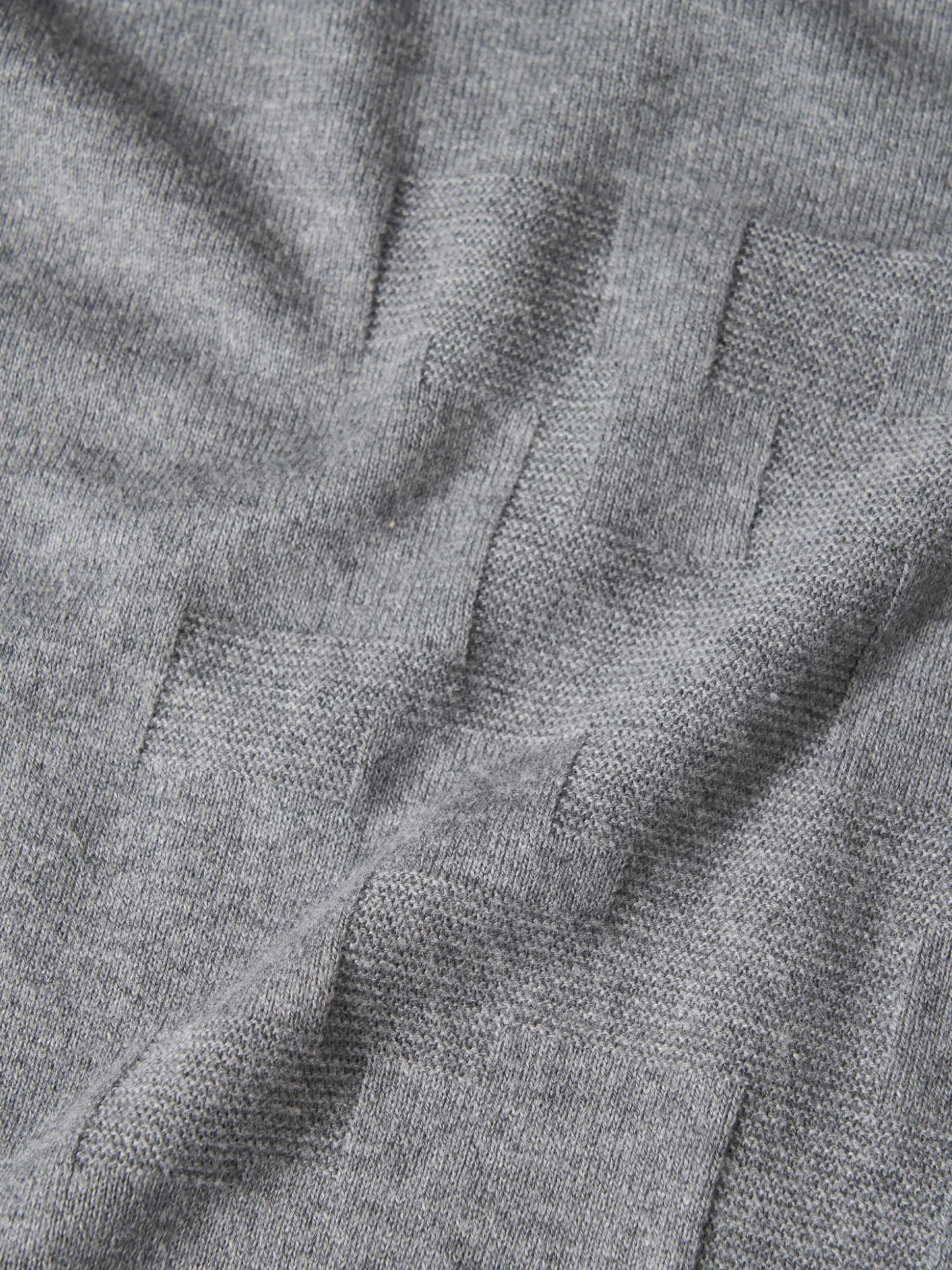 Camisola decote redondo em algodão e caxemira