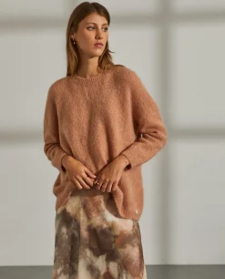 Camisola decote redondo mohair