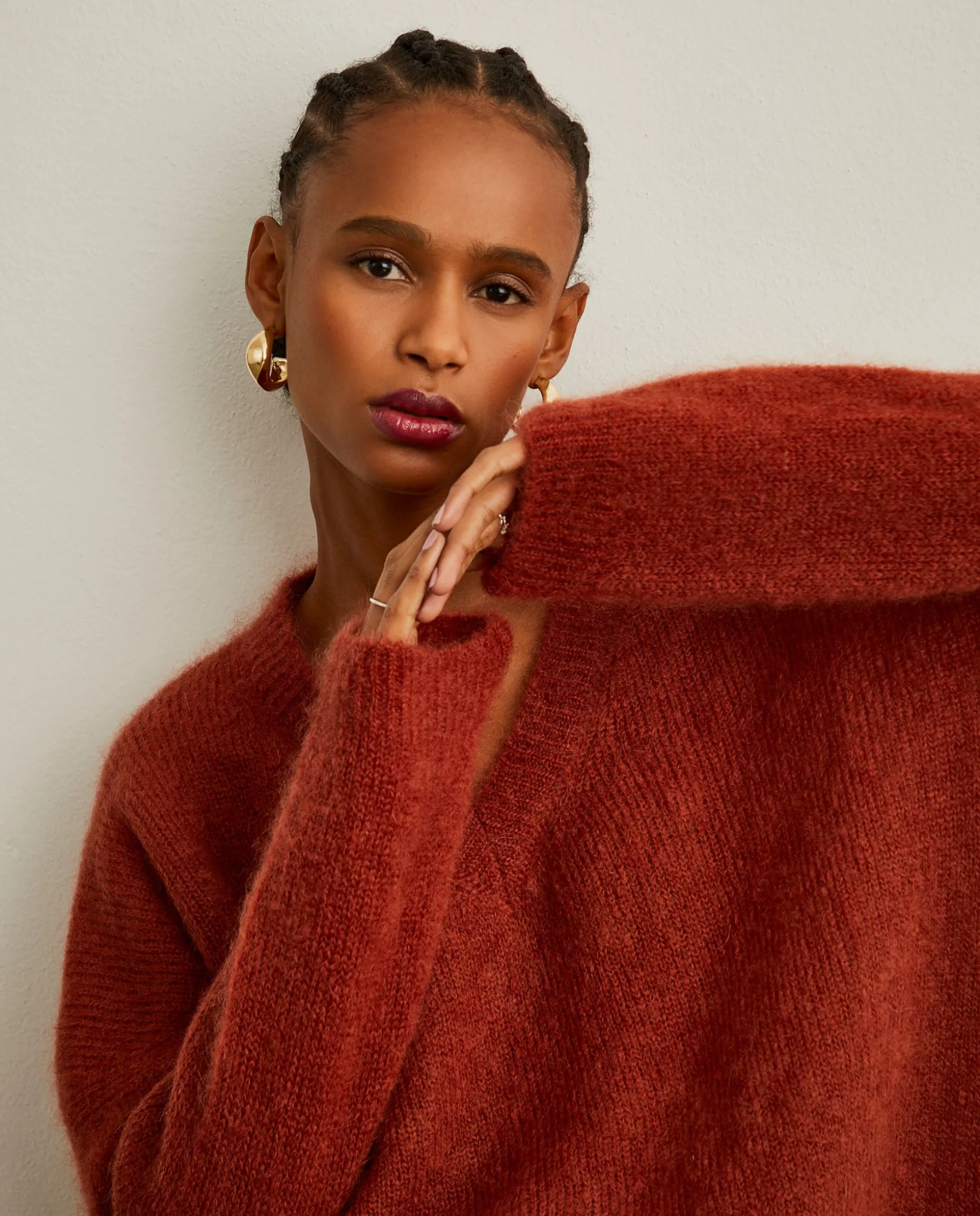 Camisola em lã mohair