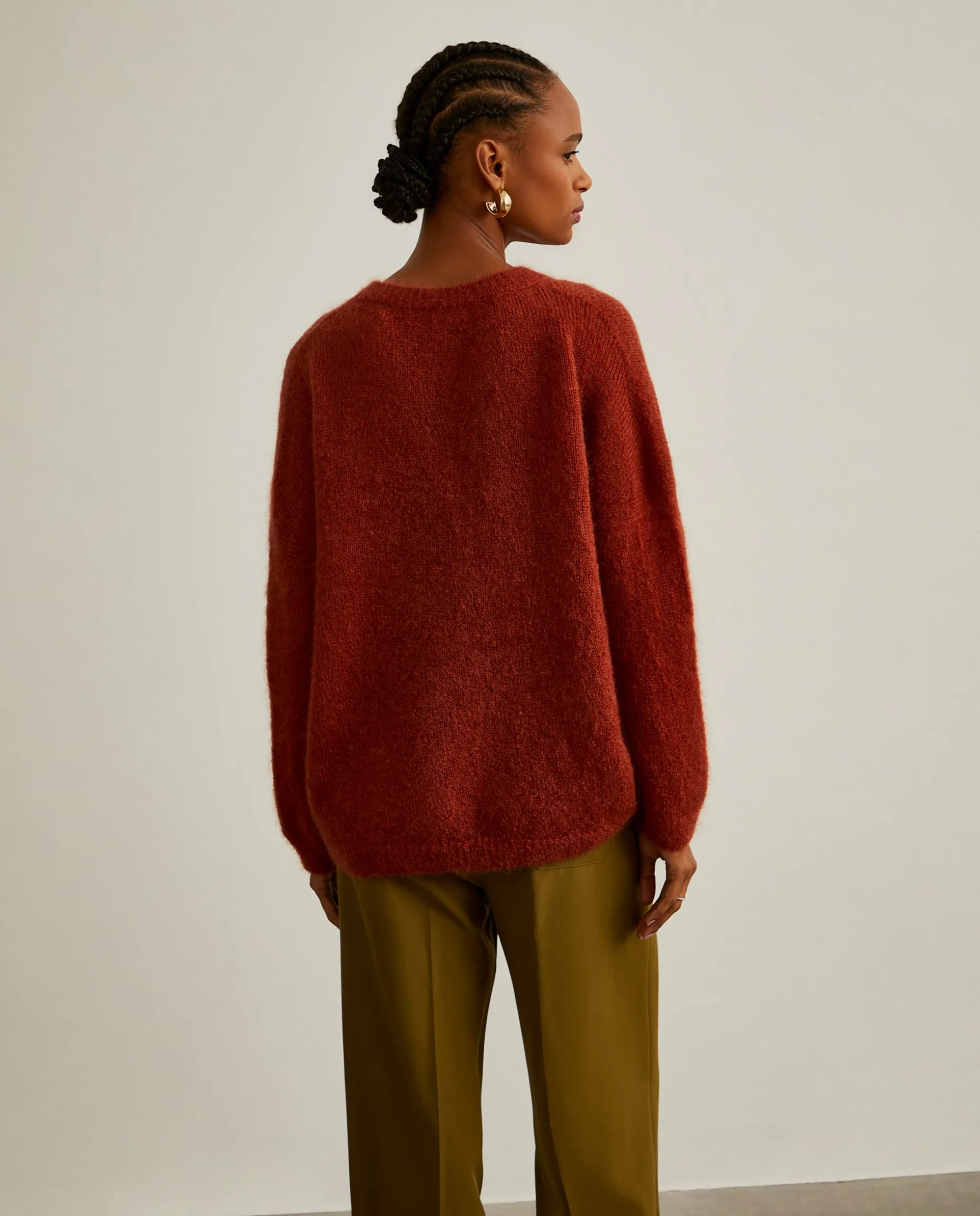 Camisola em lã mohair