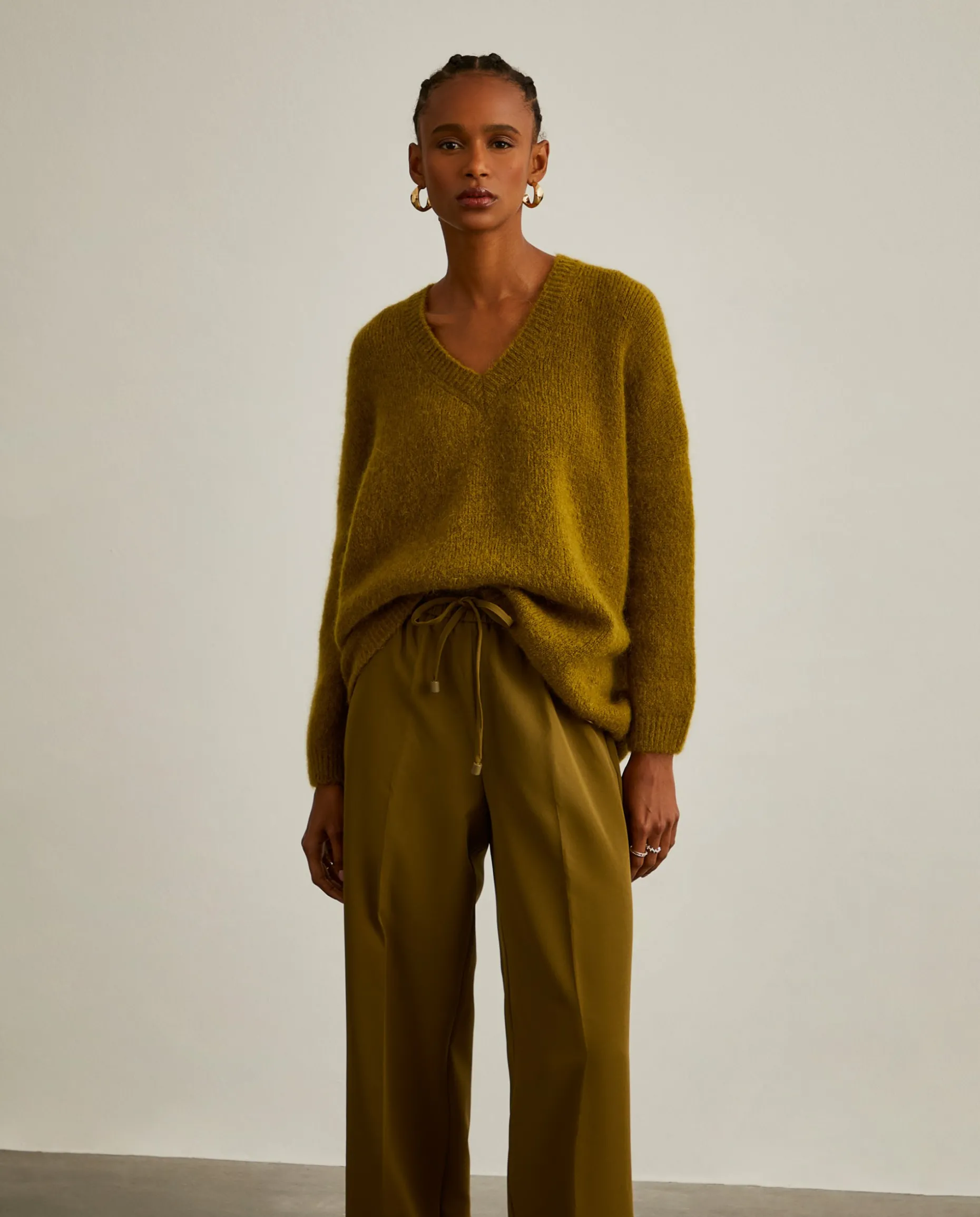 Camisola em lã mohair