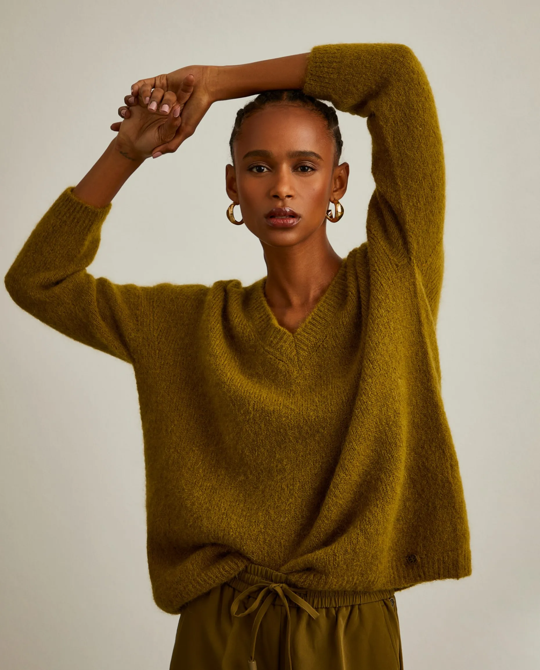 Camisola em lã mohair