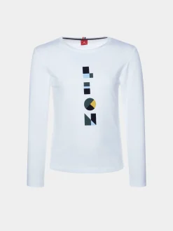 Camisola estampada com lettering