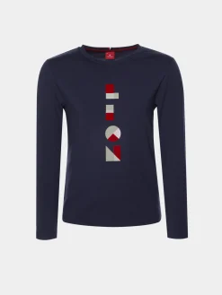 Camisola estampada com lettering