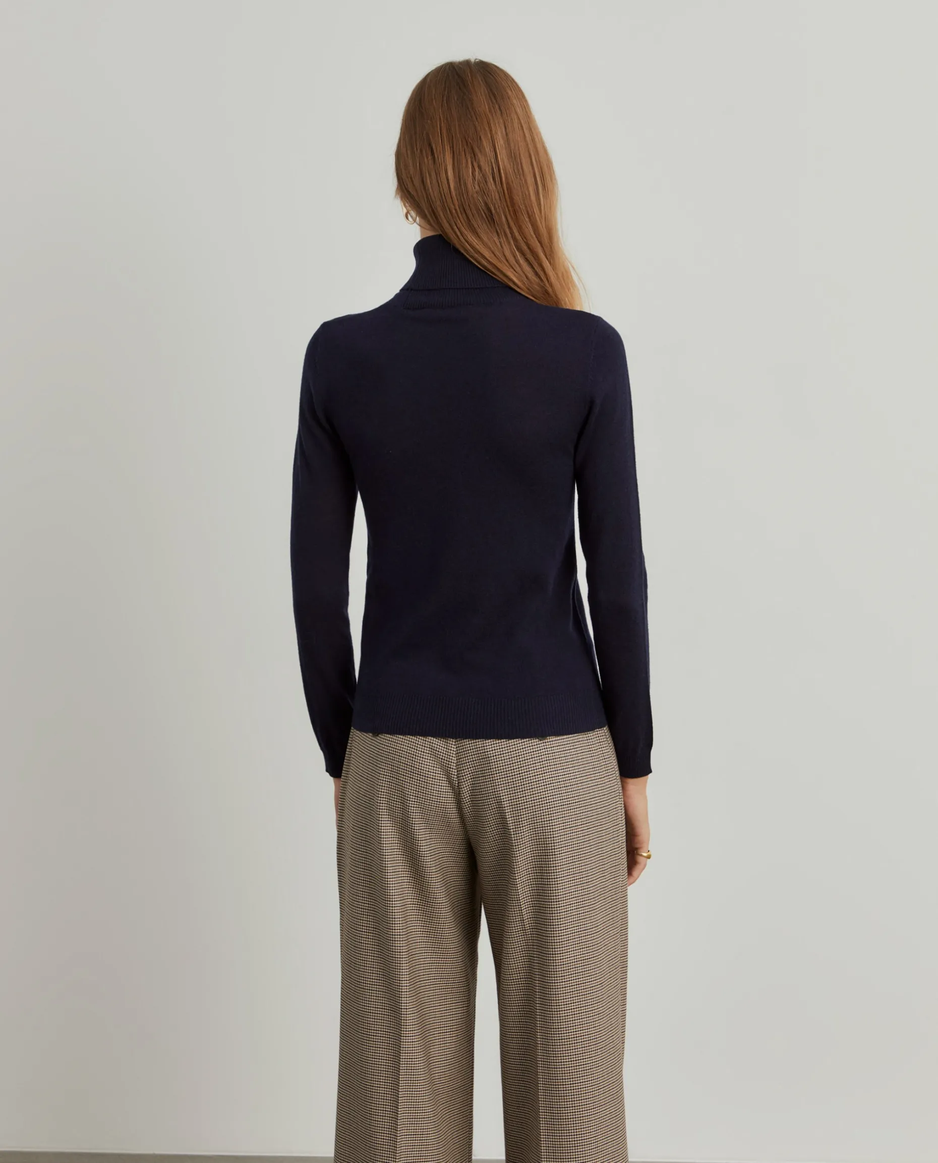 Camisola gola alta com lã