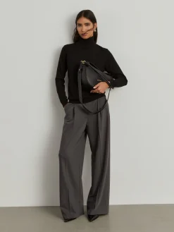 Camisola gola alta com lã