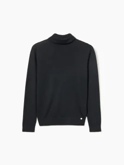 Camisola gola alta com lã