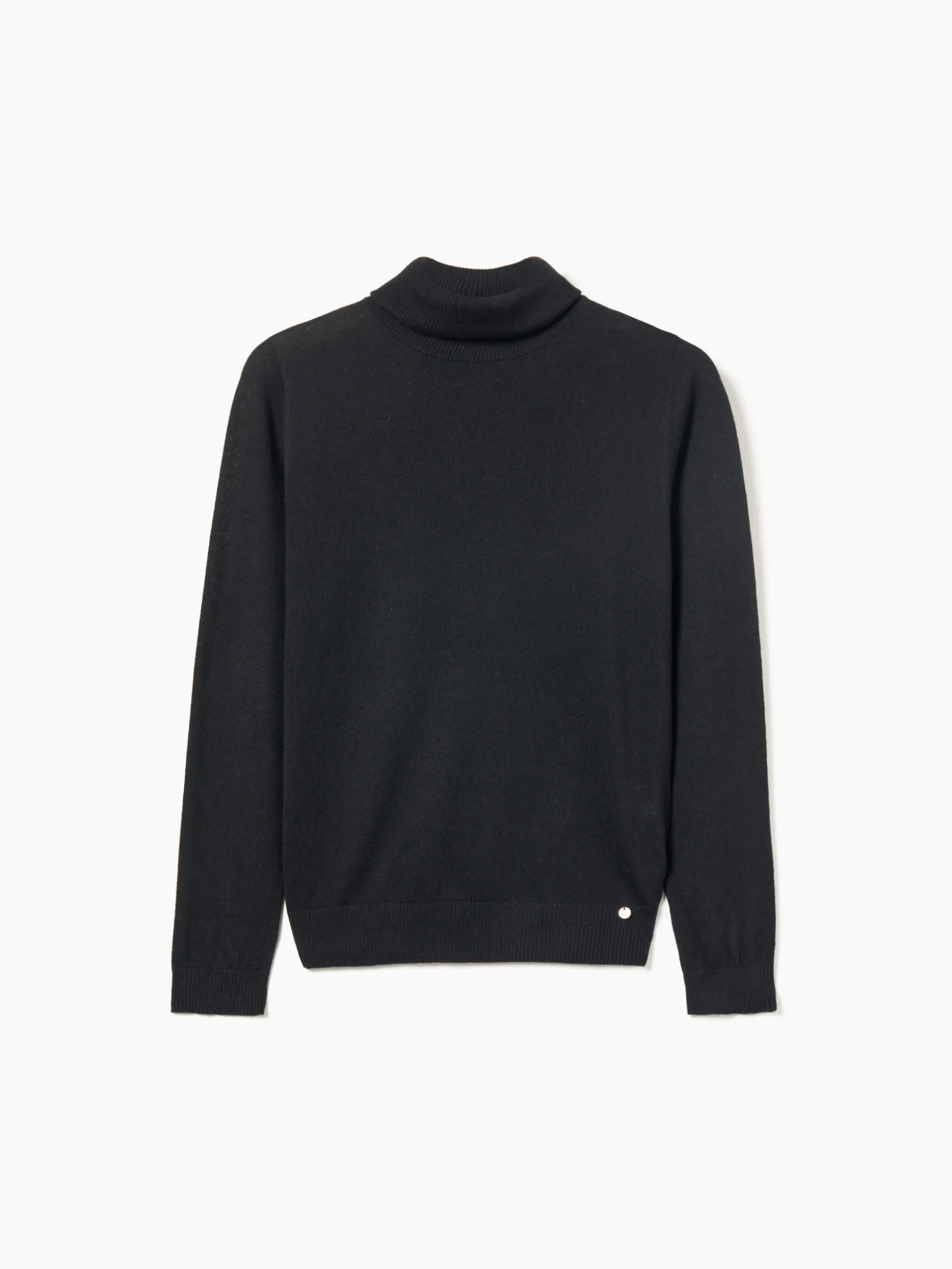 Camisola gola alta com lã