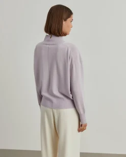 Camisola gola alta em lã