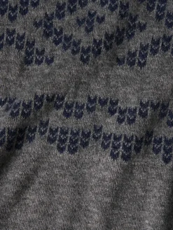 Camisola gola alta jacquard