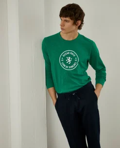 Camisola manga comprida com estampado