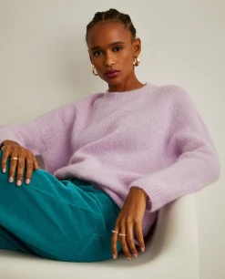 Camisola mistura de lã mohair