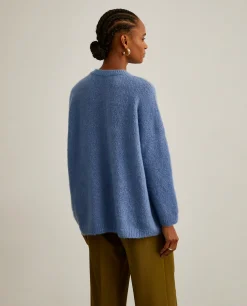 Camisola mistura de lã mohair