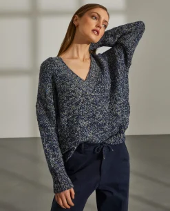 Camisola multicolor alpaca e algodão