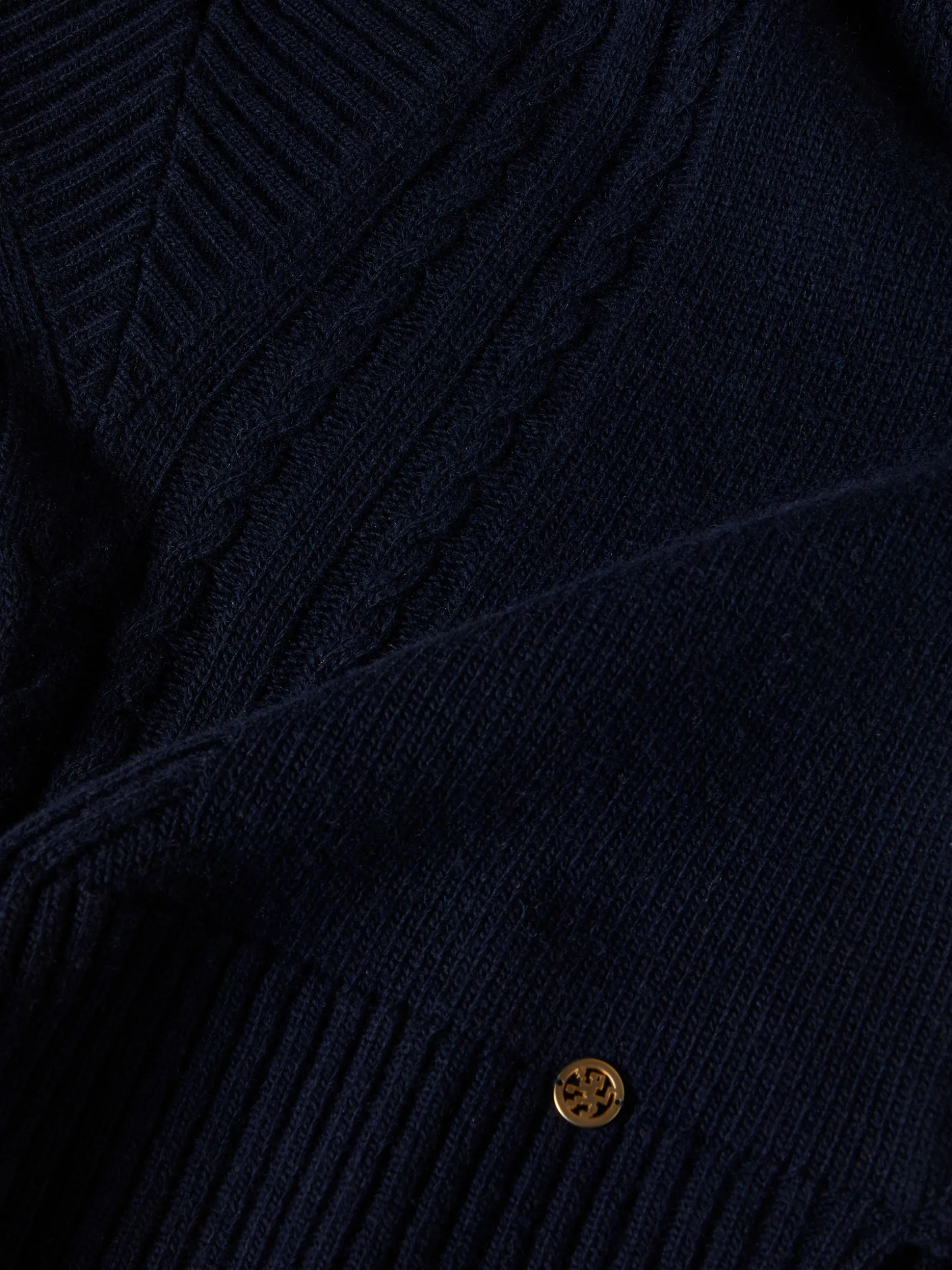 Camisola tricotada com lã e caxemira