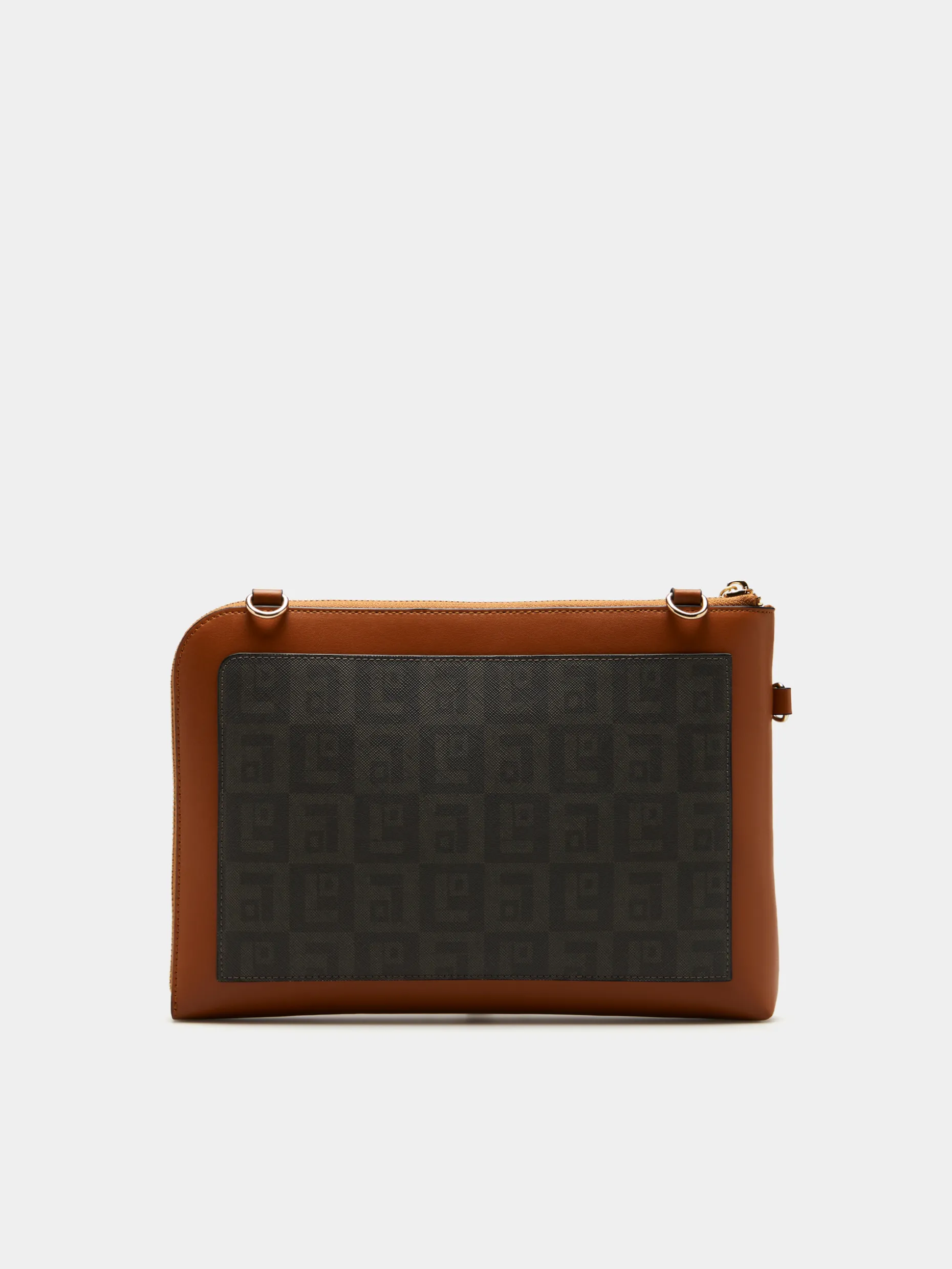 Carteira a tiracolo com monograma