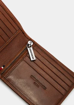 Carteira retangular em pele