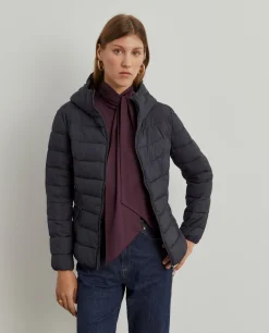 Casaco acolchoado com capuz