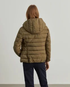 Casaco acolchoado com capuz