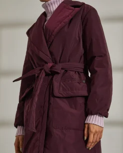 Casaco acolchoado com carteira