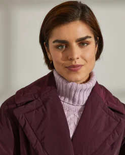 Casaco acolchoado com carteira