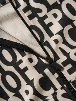 Casaco com capuz e branding all over