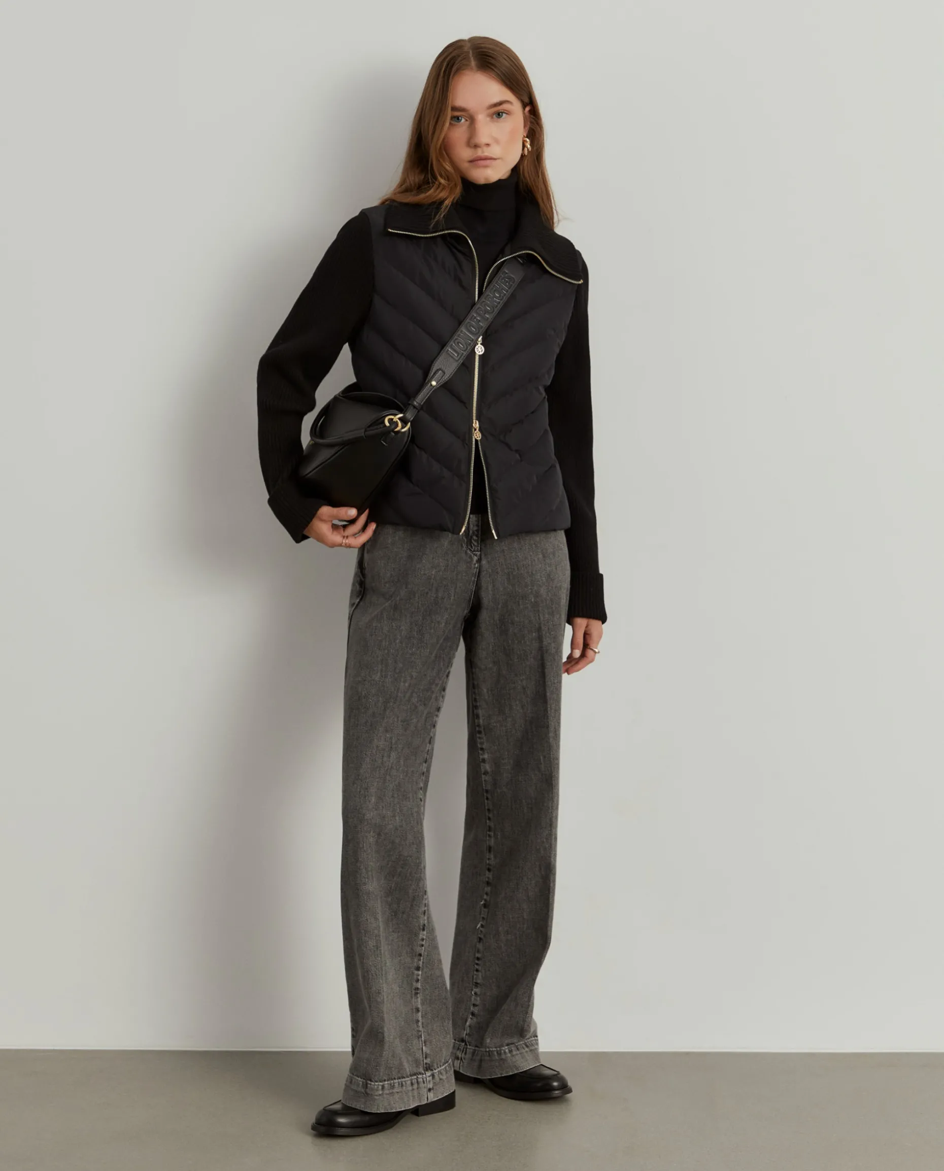 Casaco combinado acolchoado