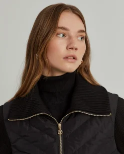 Casaco combinado acolchoado