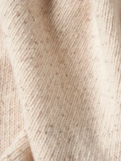 Casaco de malha bicolor em lã