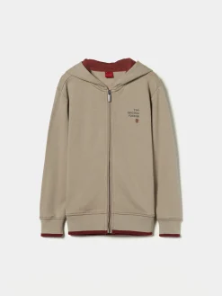 Casaco de malha com capuz