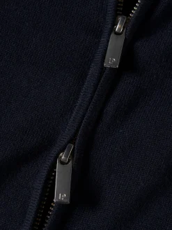 Casaco de malha com fecho em algodão