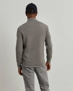 Casaco de malha com frente acolchoada