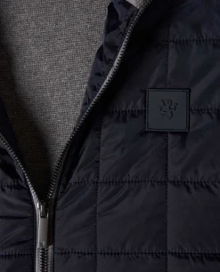 Casaco de malha com frente acolchoada