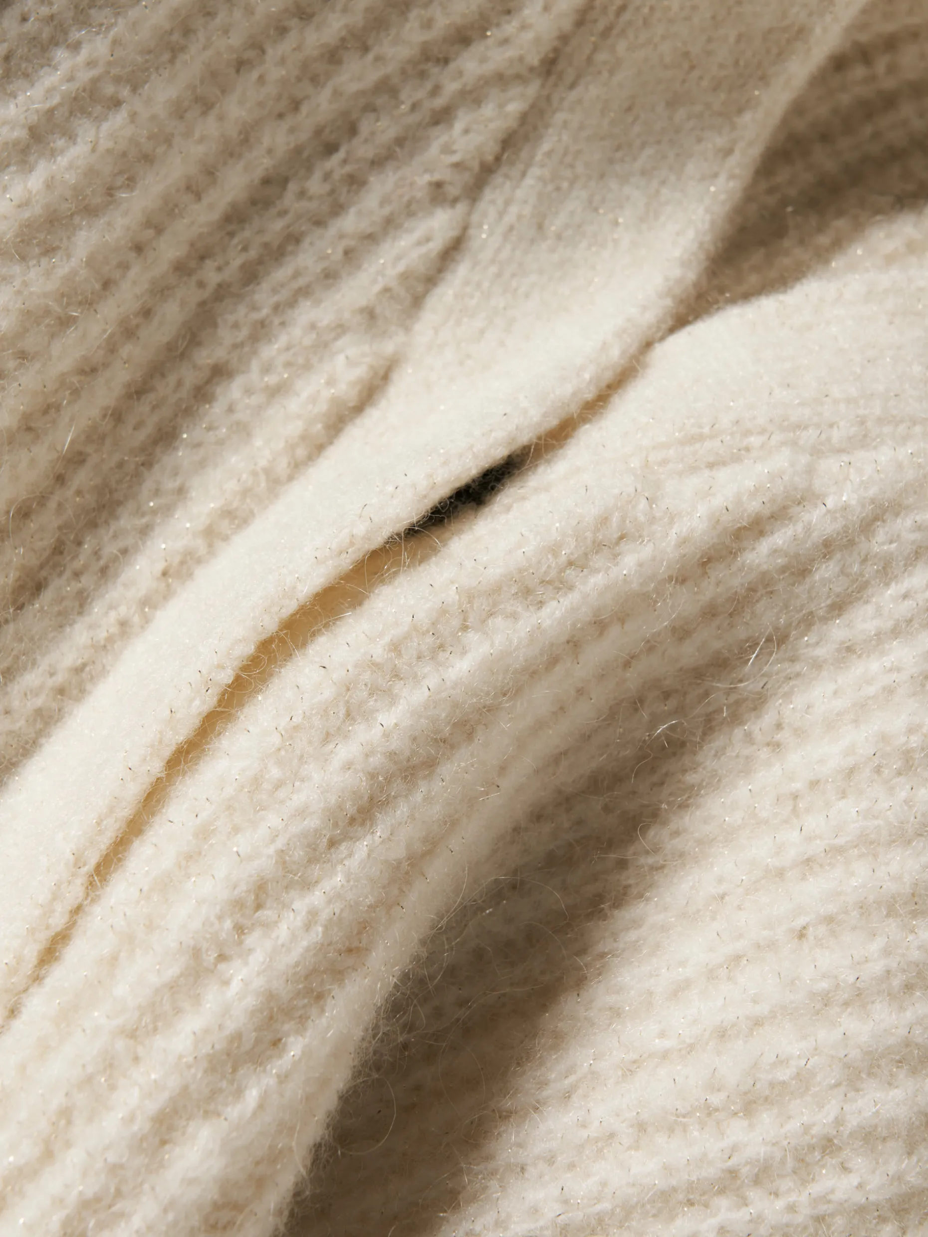 Casaco de malha com lã e mohair