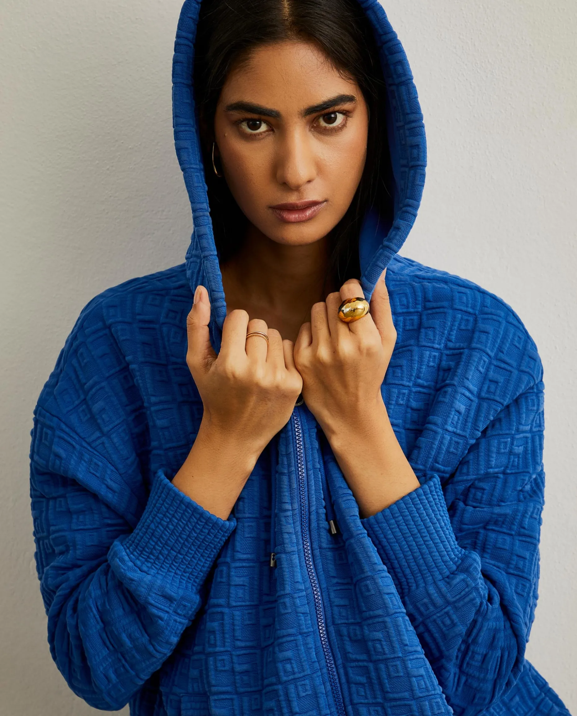 Casaco de malha com monograma