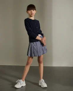 Casaco de malha em algodão e caxemira